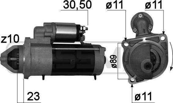 ERA 220734A - Starteris www.autospares.lv