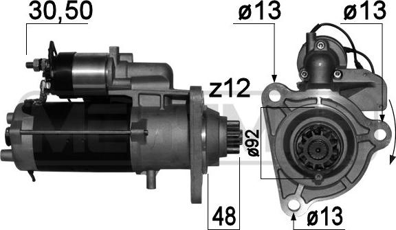 ERA 220730A - Starteris www.autospares.lv