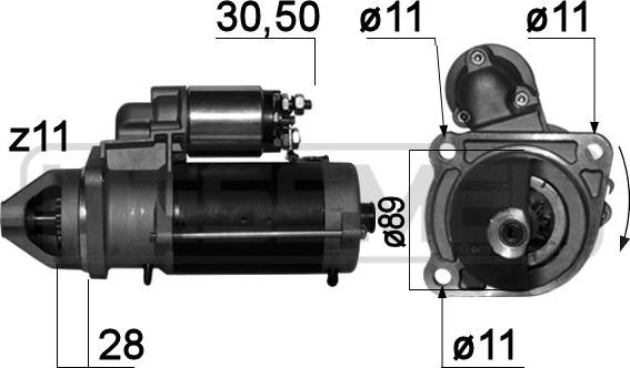 ERA 220731A - Starteris www.autospares.lv