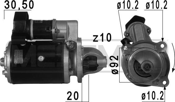 ERA 220 737 - Стартер www.autospares.lv