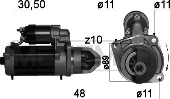 ERA 220725A - Starteris www.autospares.lv