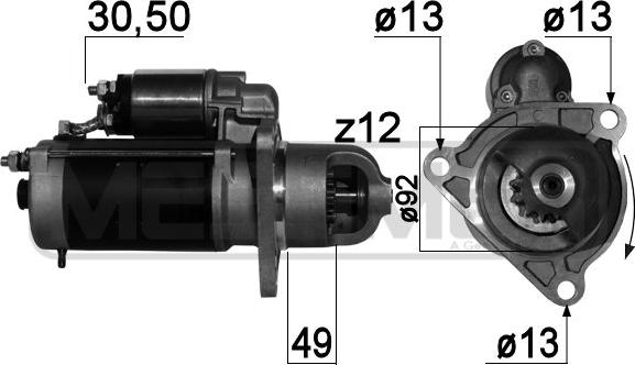 ERA 220726A - Starteris www.autospares.lv