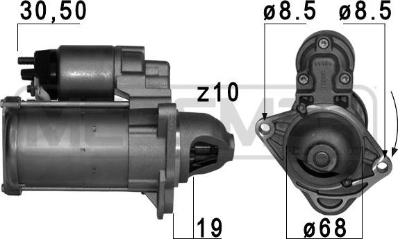 ERA 220771 - Starteris www.autospares.lv