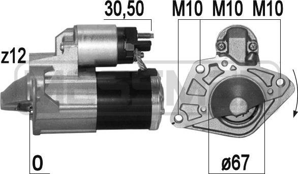 ERA 220 773 - Starteris autospares.lv