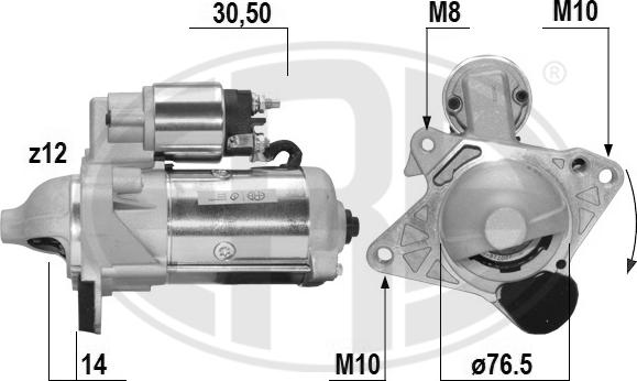 ERA 221063A - Starteris autospares.lv