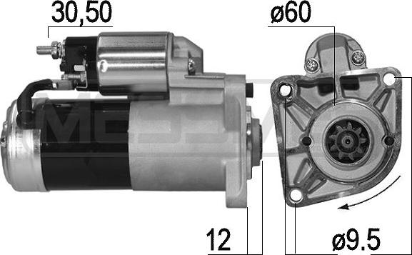 ERA 221010A - Стартер www.autospares.lv