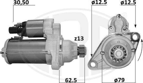 ERA 221089A - Starteris www.autospares.lv