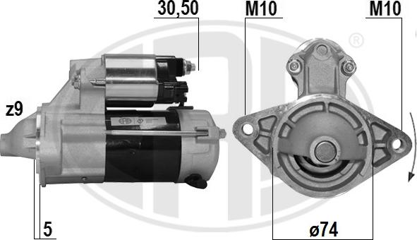 ERA 221082A - Starteris www.autospares.lv