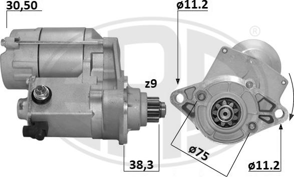 ERA 221039A - Starteris www.autospares.lv