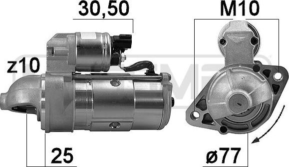 ERA 221030 - Starter www.autospares.lv