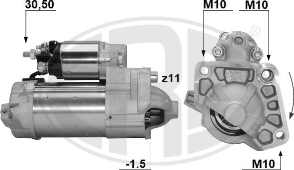 ERA 221038A - Starteris www.autospares.lv