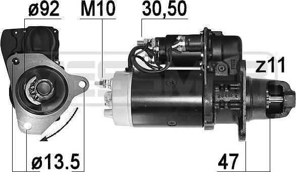 ERA 221020 - Starteris www.autospares.lv