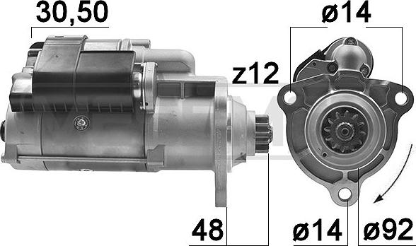 ERA 221021 - Starteris www.autospares.lv