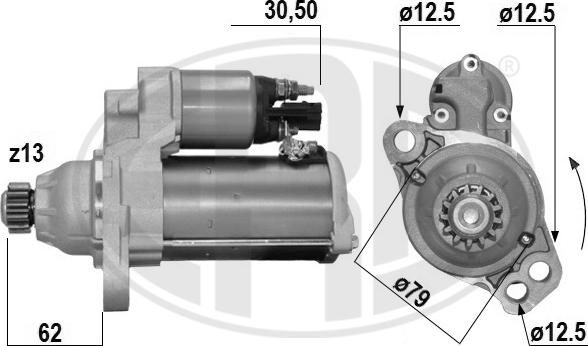 ERA 221076A - Starteris www.autospares.lv