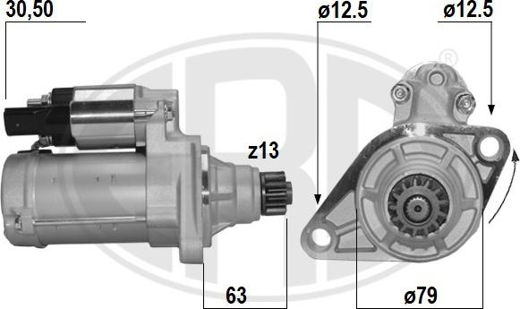 ERA 221071A - Starteris www.autospares.lv