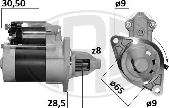 ERA 221077A - Starteris www.autospares.lv