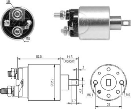 ERA 227912 - Solenoid Switch, starter www.autospares.lv