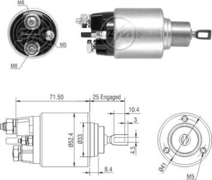 ERA 227937 - Ievilcējrelejs, Starteris www.autospares.lv