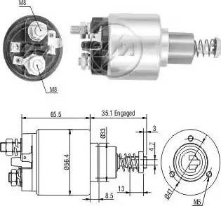 ERA 227492 - Solenoid Switch, starter www.autospares.lv