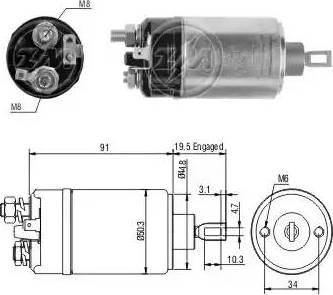 ERA 227413 - Ievilcējrelejs, Starteris www.autospares.lv