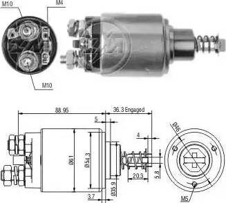 ERA 227435 - Solenoid Switch, starter www.autospares.lv