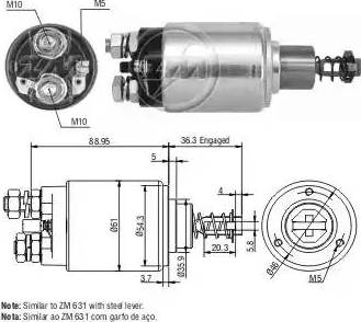 ERA 227426 - Solenoid Switch, starter www.autospares.lv