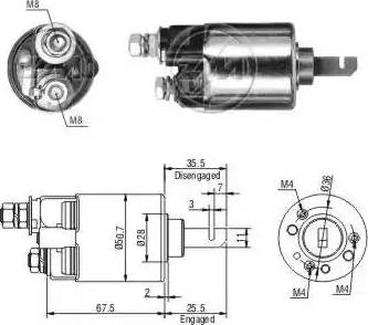 ERA 227542 - Solenoid Switch, starter www.autospares.lv