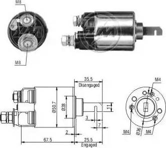 ERA 227535 - Solenoid Switch, starter www.autospares.lv