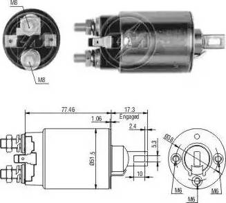 ERA 227658 - Ievilcējrelejs, Starteris www.autospares.lv