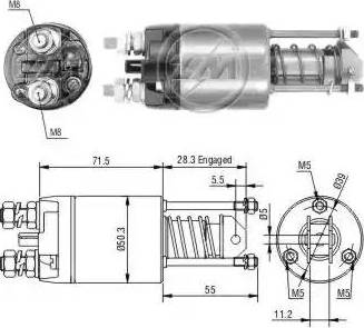 ERA 227605 - Ievilcējrelejs, Starteris www.autospares.lv