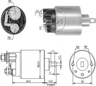 ERA 227689 - Ievilcējrelejs, Starteris www.autospares.lv