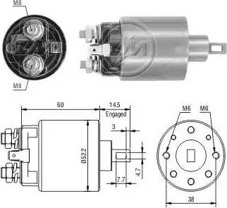 ERA 227685 - Solenoid Switch, starter www.autospares.lv