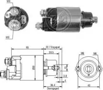 ERA 227681 - Ievilcējrelejs, Starteris www.autospares.lv