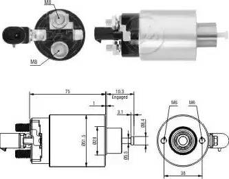 ERA 227625 - Ievilcējrelejs, Starteris www.autospares.lv