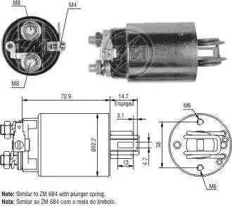 ERA 227093 - Ievilcējrelejs, Starteris www.autospares.lv