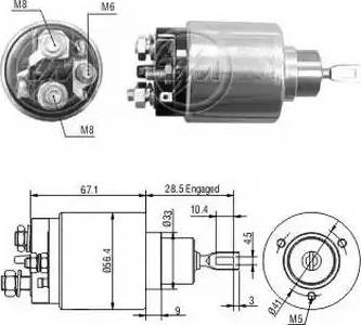 ERA 227047 - Solenoid Switch, starter www.autospares.lv