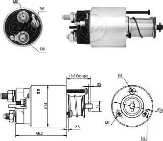 ERA 227060 - Solenoid Switch, starter www.autospares.lv