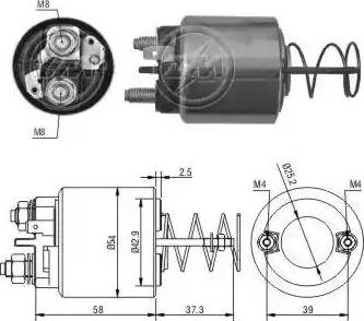 ERA 227081 - Тяговое реле, соленоид, стартер www.autospares.lv