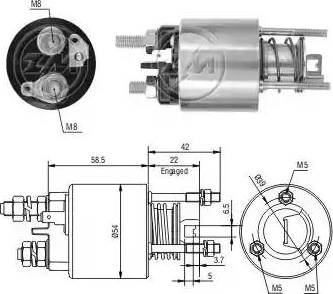 ERA 227079 - Ievilcējrelejs, Starteris www.autospares.lv