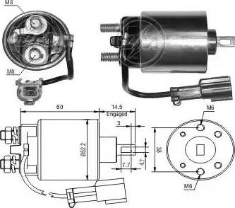 ERA 227106 - Ievilcējrelejs, Starteris www.autospares.lv