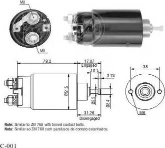 ERA 227108 - Ievilcējrelejs, Starteris www.autospares.lv