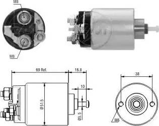 ERA 227865 - Solenoid Switch, starter www.autospares.lv