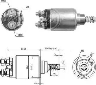 ERA 227824 - Ievilcējrelejs, Starteris www.autospares.lv