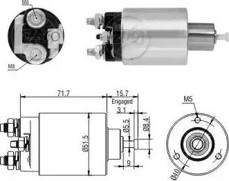 ERA 227825 - Solenoid Switch, starter www.autospares.lv