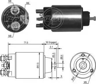 ERA 227 823 - Ievilcējrelejs, Starteris www.autospares.lv