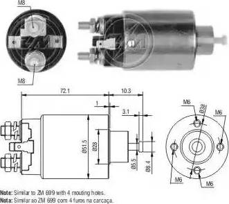 ERA 227 348 - Solenoid Switch, starter www.autospares.lv