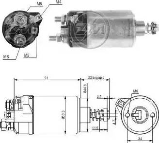 ERA 227351 - Ievilcējrelejs, Starteris www.autospares.lv