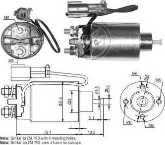 ERA 227369 - Тяговое реле, соленоид, стартер www.autospares.lv