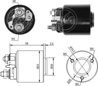 ERA 227383 - Тяговое реле, соленоид, стартер www.autospares.lv