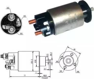 ERA 227291 - Ievilcējrelejs, Starteris www.autospares.lv